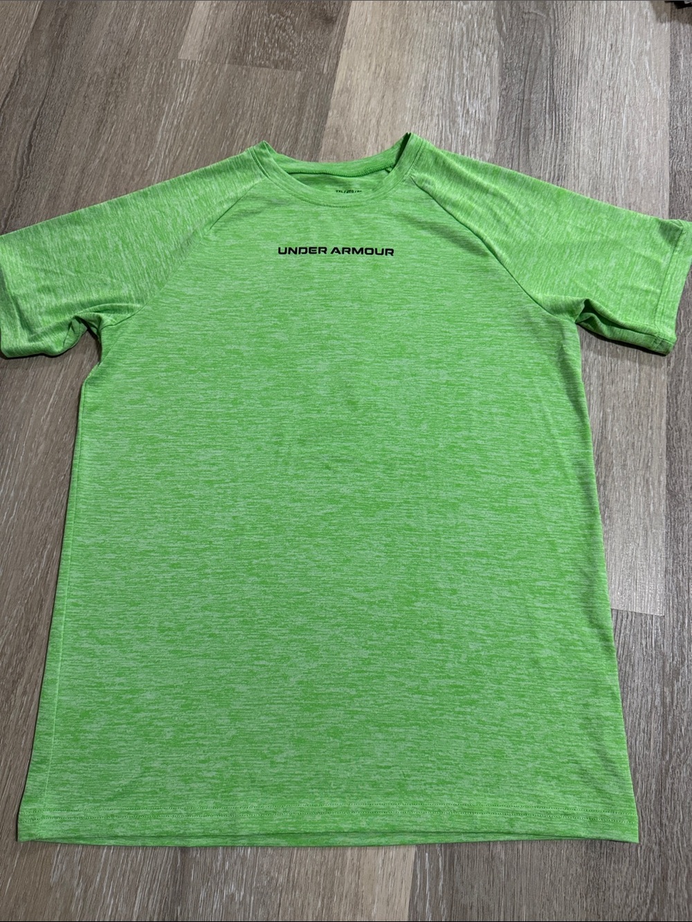Under Armour Boys Lime Heather Short Sleeve Performance Tee
